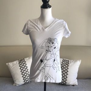 Sailor Moon Coloring Shrink Wash T Shirt
